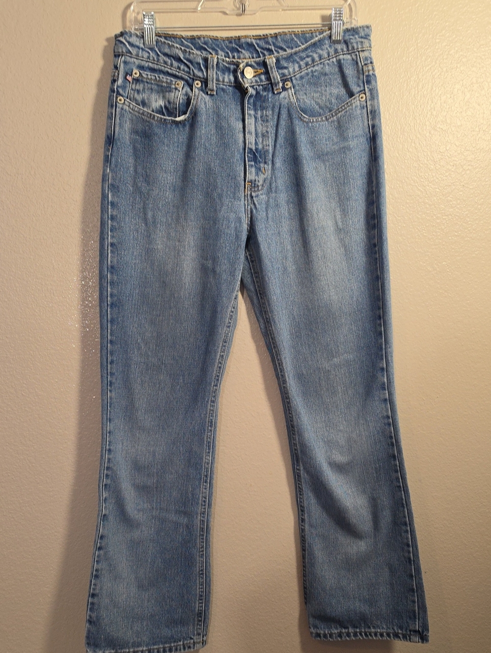 Ralph Lauren Light Blue 100% Cotton Bootcut Jeans Everyday Fit 10 Petite